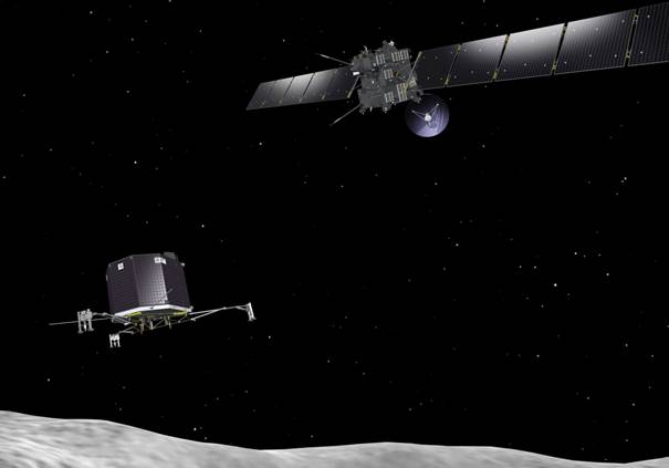 Rosetta’s ruimtereis, lessenserie en video’s voor klas 1-2 van het voortgezet onderwijs (Foto: ESA)
